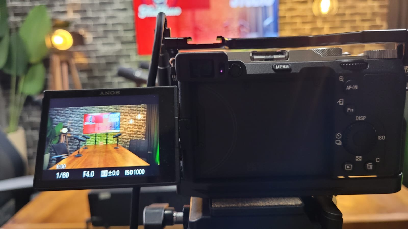 Câmera Sony detalhe
